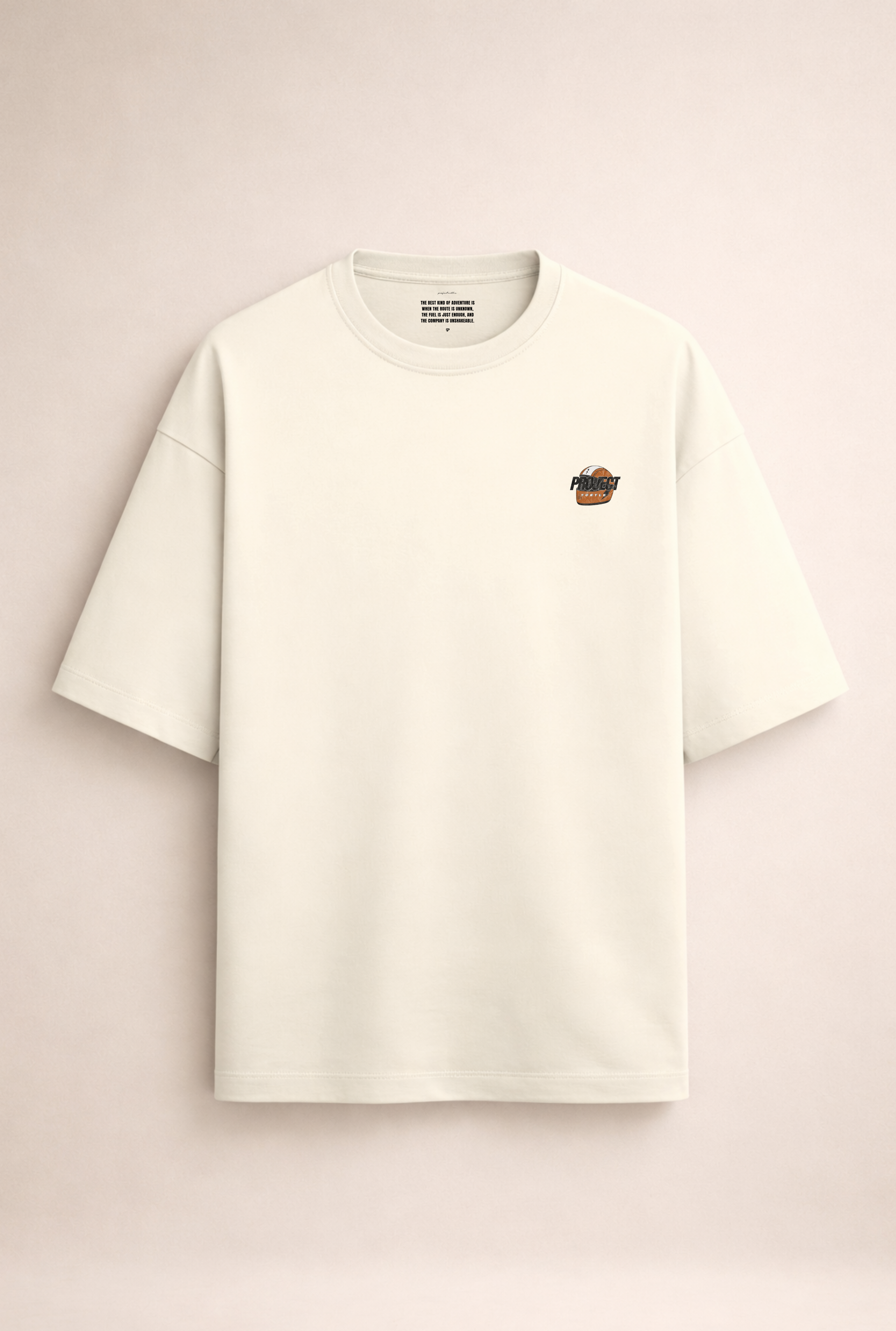 Project Turtle Ride It Like You Stole It Tee black - back view oversized fit