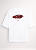 Project Turtle Classic Car Tee in white with vintage car graphic - front view