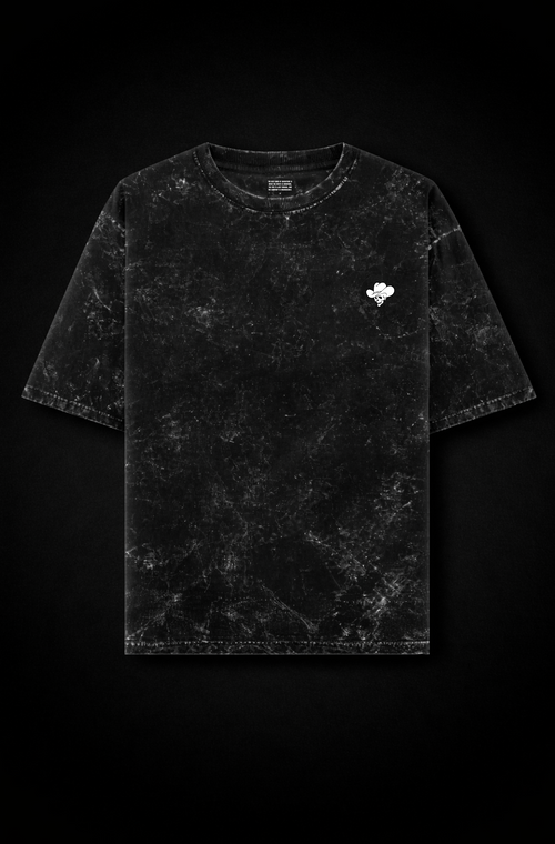 Project Turtle High Octane Head Tee acid wash - back view oversized fit