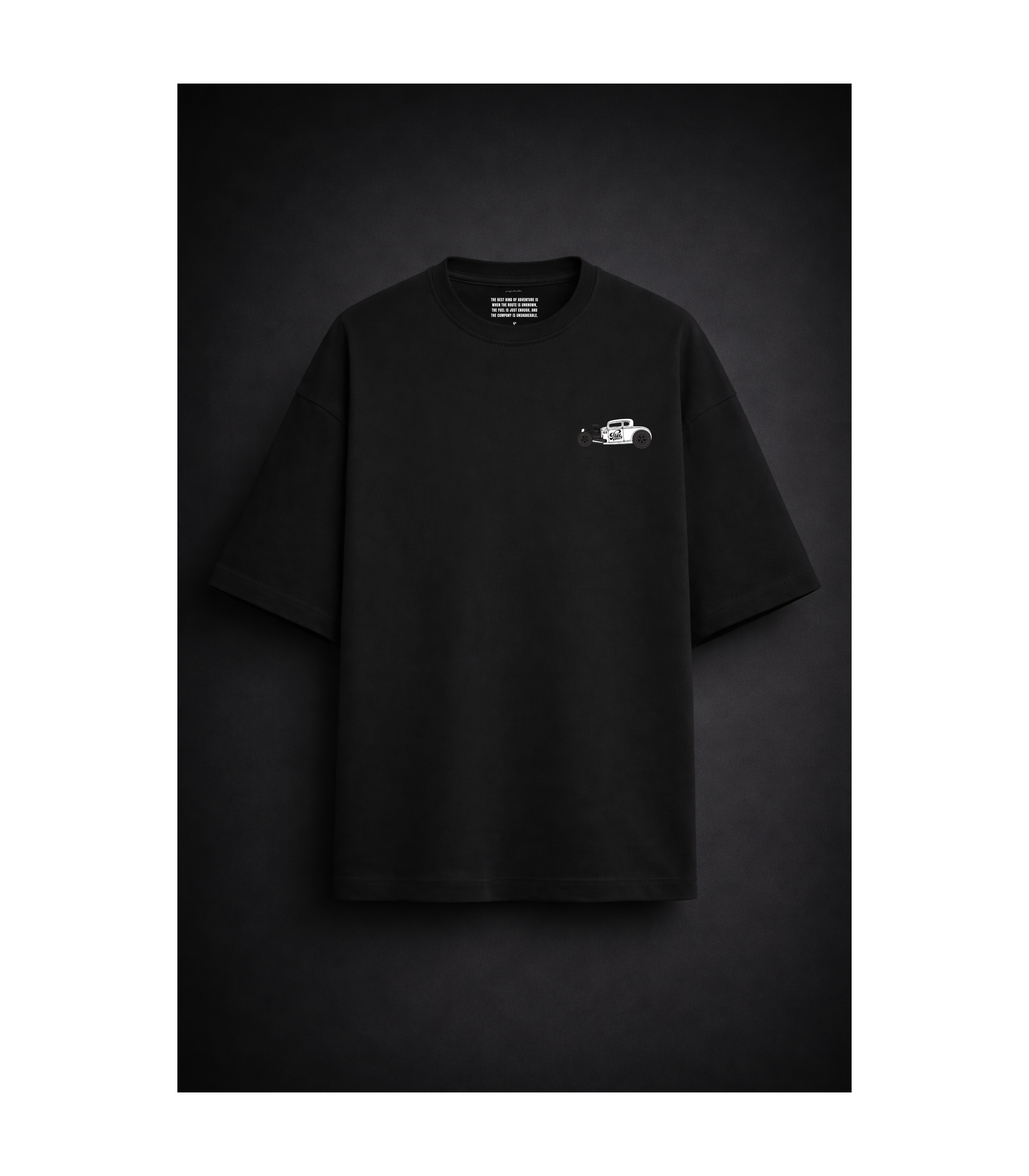 Project Turtle Free Flow Tee in off white - front view